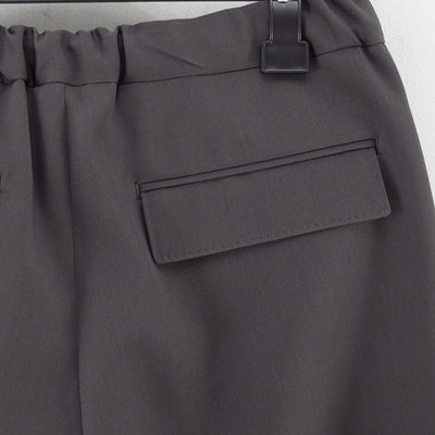 【THE RERACS/ザ・リラクス】<br>RERACS SUPER TWILL S+S THE EASY SLACKS WIDE (GUNMETAL GRAY) <br>25FW-REPT-262-J