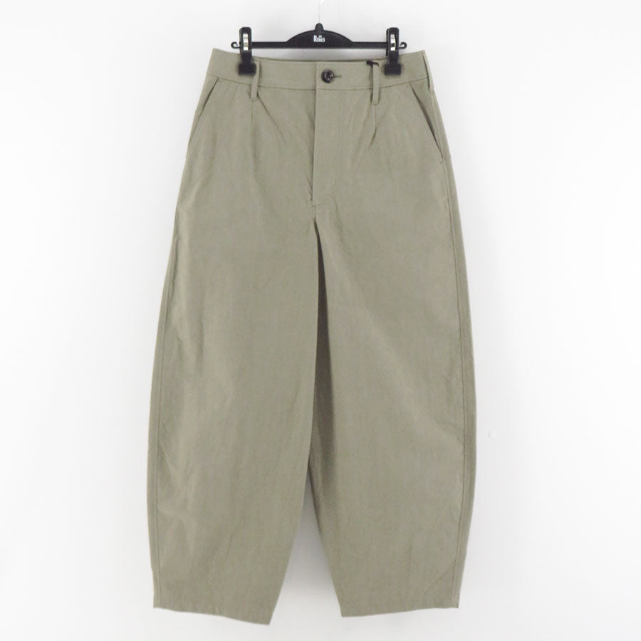 【THE RERACS/ザ・リラクス】<br>RERACS ROYAL BUFF CLOTH WIDE BALLEL PANTS (GREGE) <br>25FW-REPT-287-2-J