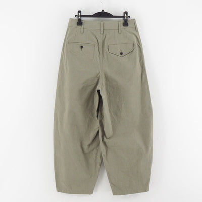 【THE RERACS/ザ・リラクス】<br>RERACS ROYAL BUFF CLOTH WIDE BALLEL PANTS (GREGE) <br>25FW-REPT-287-2-J