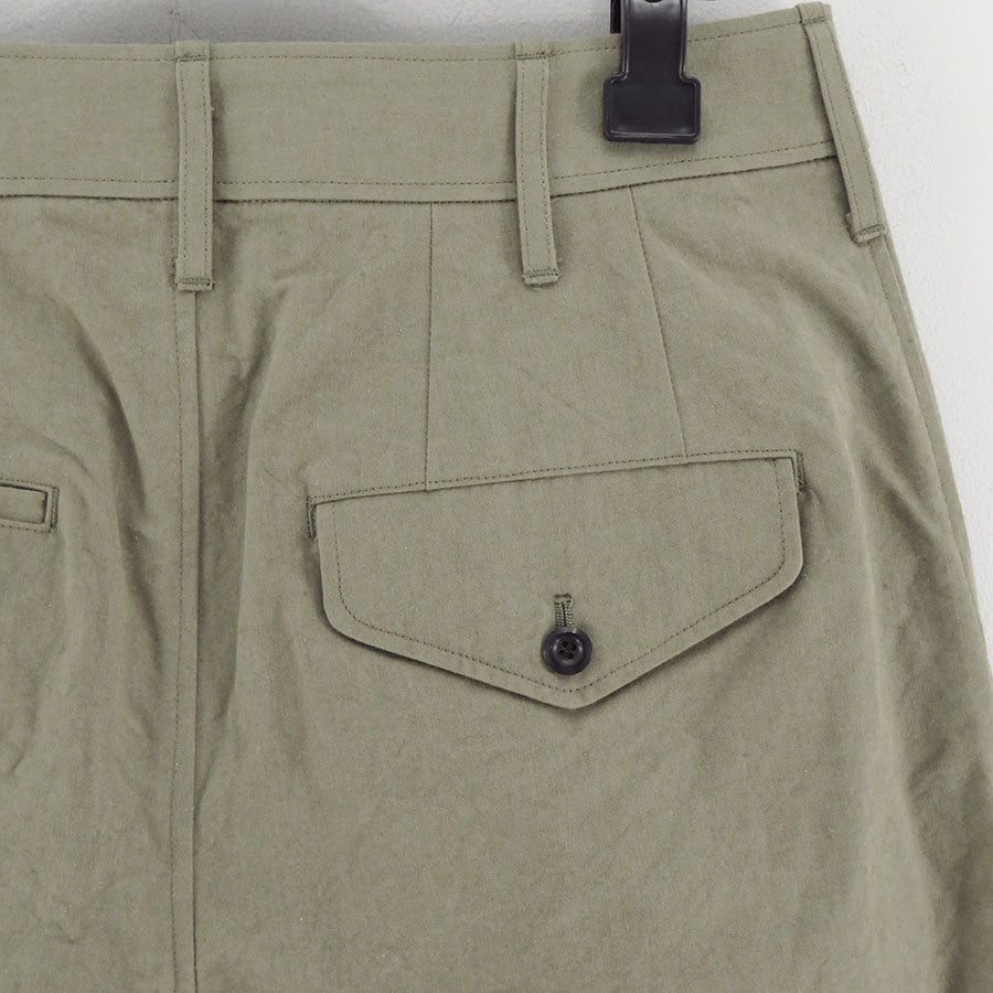 【THE RERACS/ザ・リラクス】<br>RERACS ROYAL BUFF CLOTH WIDE BALLEL PANTS (GREGE) <br>25FW-REPT-287-2-J