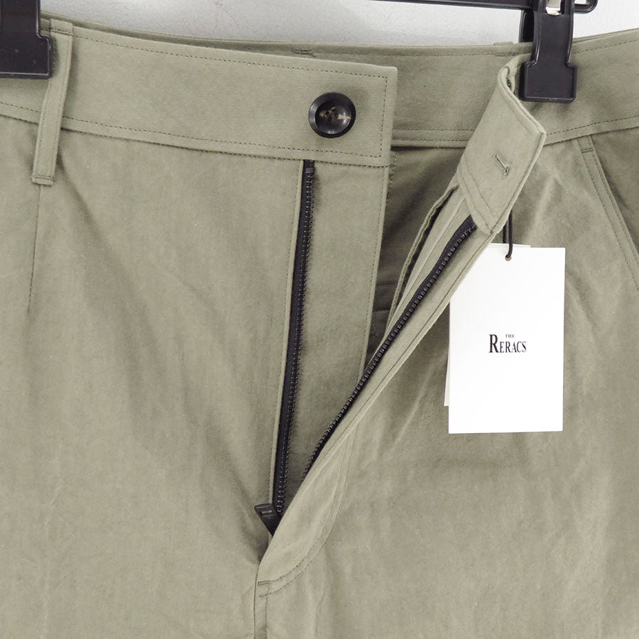 【THE RERACS/ザ・リラクス】<br>RERACS ROYAL BUFF CLOTH WIDE BALLEL PANTS (GREGE) <br>25FW-REPT-287-2-J