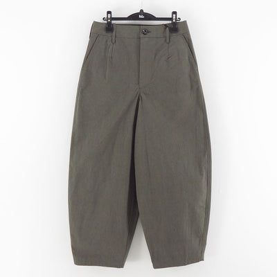 【THE RERACS/ザ・リラクス】<br>RERACS ROYAL BUFF CLOTH WIDE BALLEL PANTS (GREGE) <br>25FW-REPT-287-2-J