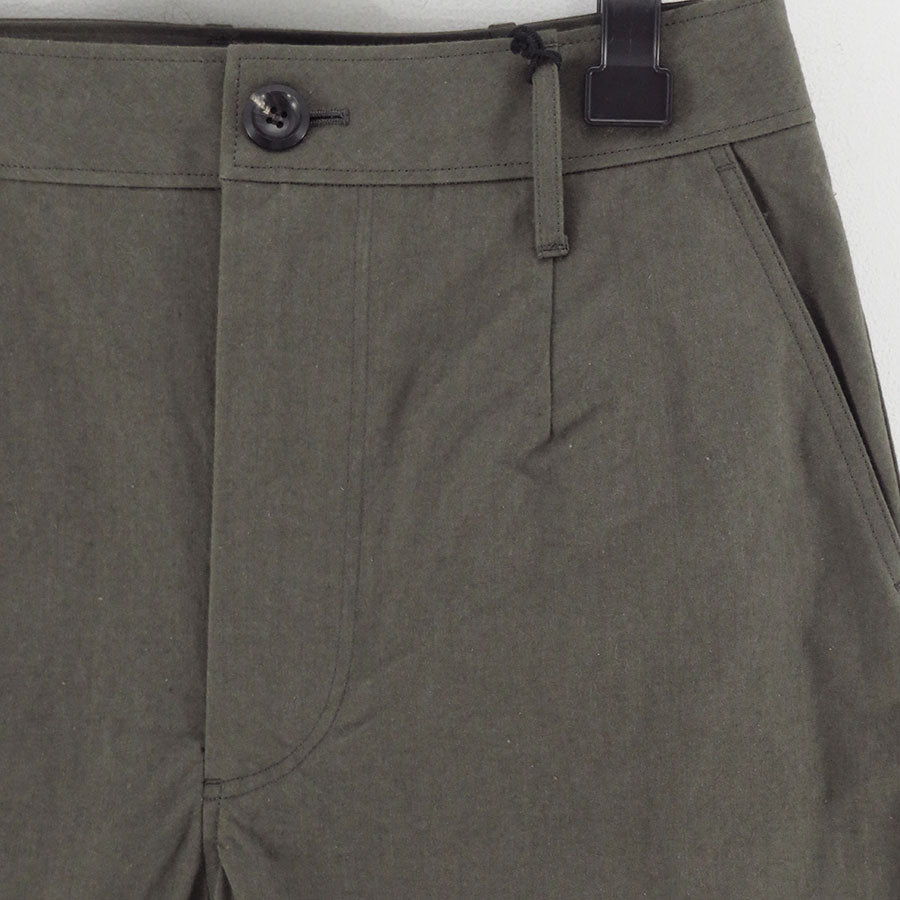 【THE RERACS/ザ・リラクス】<br>RERACS ROYAL BUFF CLOTH WIDE BALLEL PANTS (GREGE) <br>25FW-REPT-287-2-J