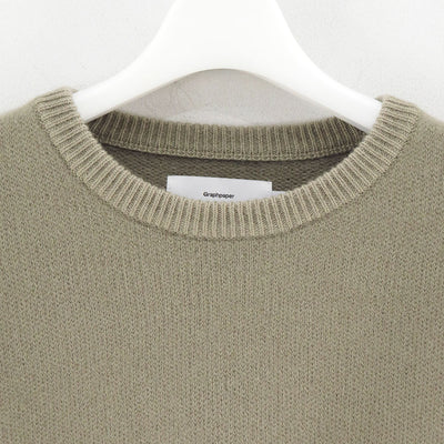 【Graphpaper/グラフペーパー】<br>Gradient Dyed Wool Crew Neck Knit <br>GU253-80492