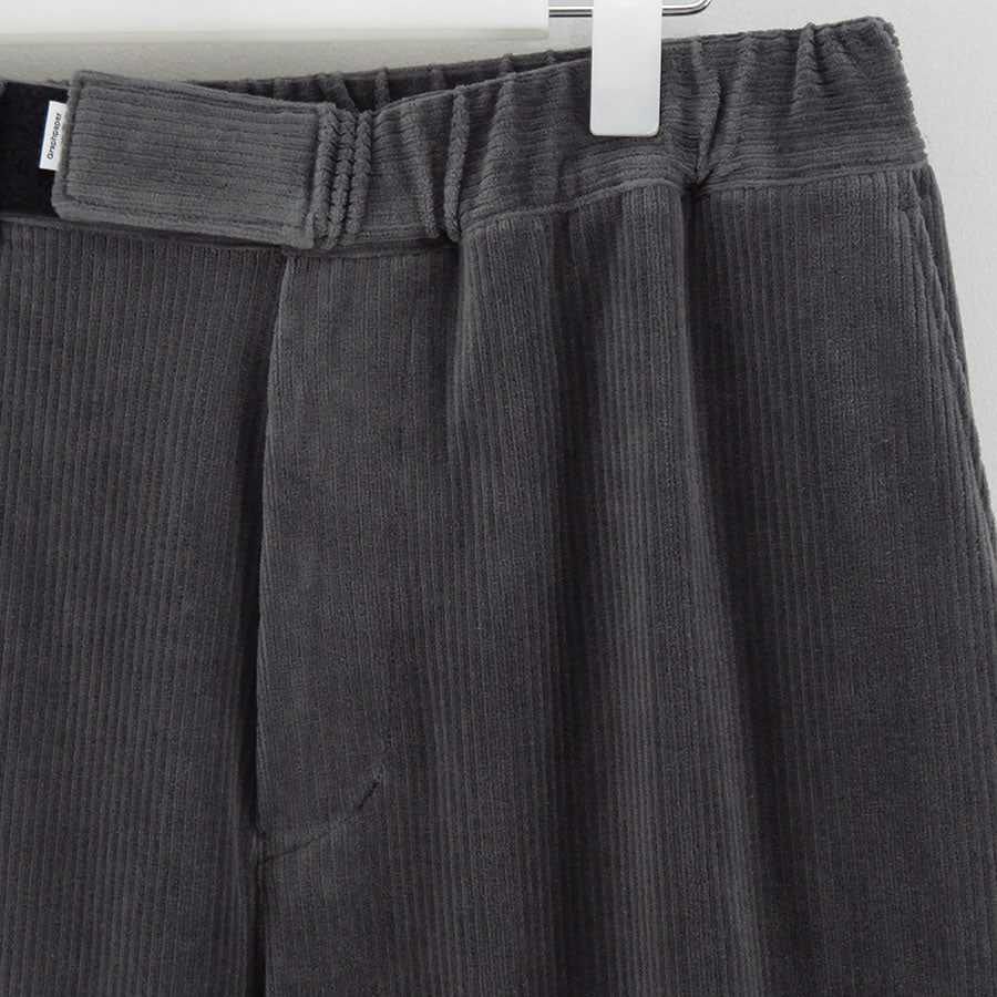 【Graphpaper/グラフペーパー】<br>Soft Knit Corduroy Wide Tapered Chef Pants <br>GM253-40212B