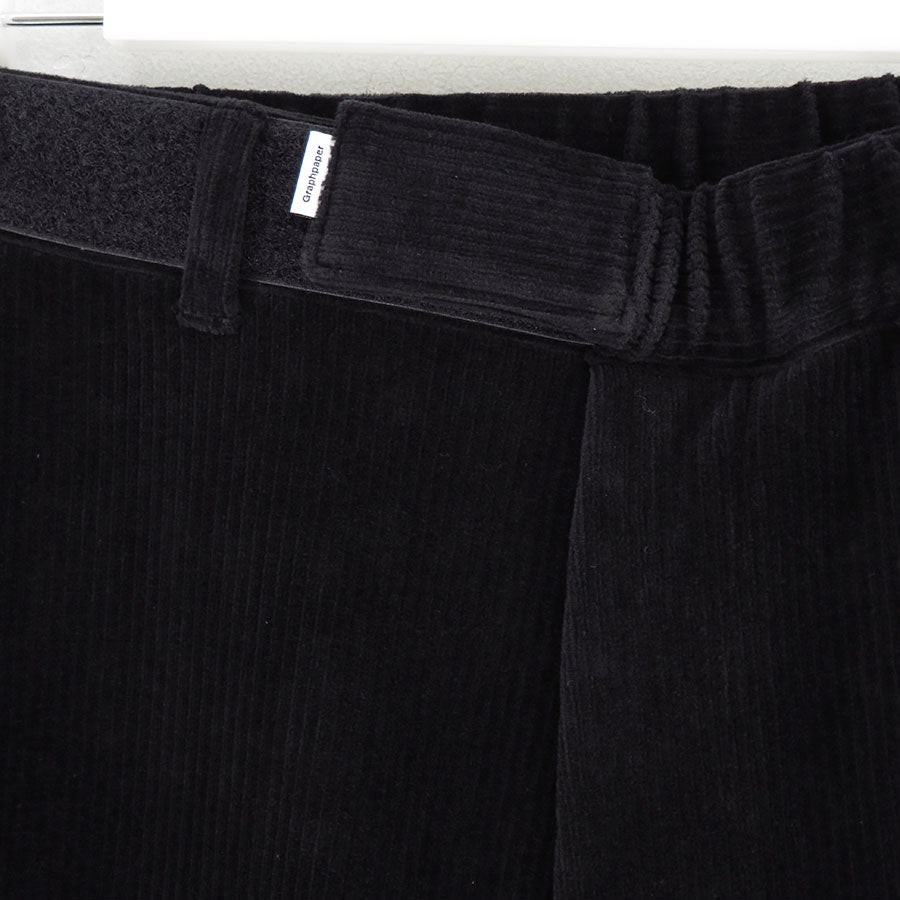 【Graphpaper/グラフペーパー】<br>Soft Knit Corduroy Wide Tapered Chef Pants <br>GM253-40212B