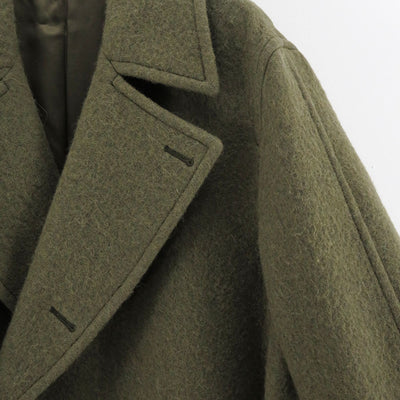 【AURALEE/オーラリー】<br>BRUSHED ALPACA WOOL MELTON TRENCH COAT <br>A23AC01AS