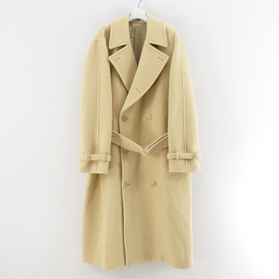 【AURALEE/オーラリー】<br>BRUSHED ALPACA WOOL MELTON TRENCH COAT <br>A23AC01AS
