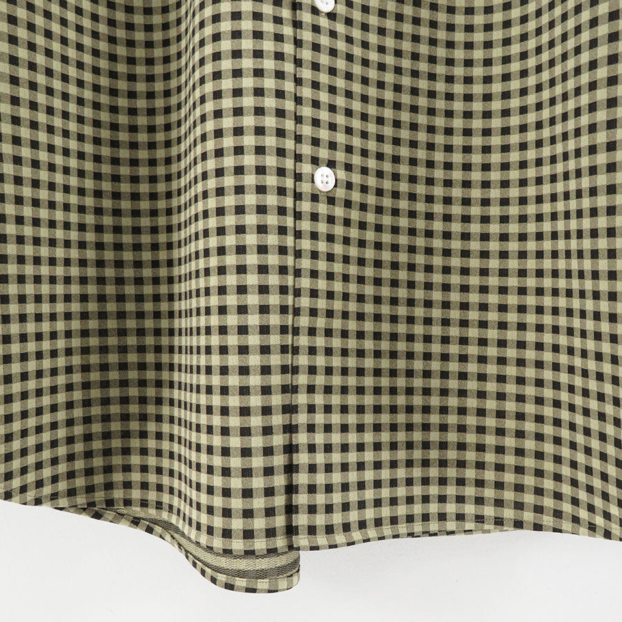 【KANEMASA PHIL./カネマサフィル】<br>46G Atmosphere Gingham Check Shirt <br>KM24A-027