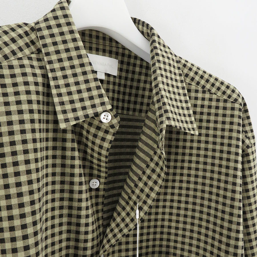 【KANEMASA PHIL./カネマサフィル】<br>46G Atmosphere Gingham Check Shirt <br>KM24A-027