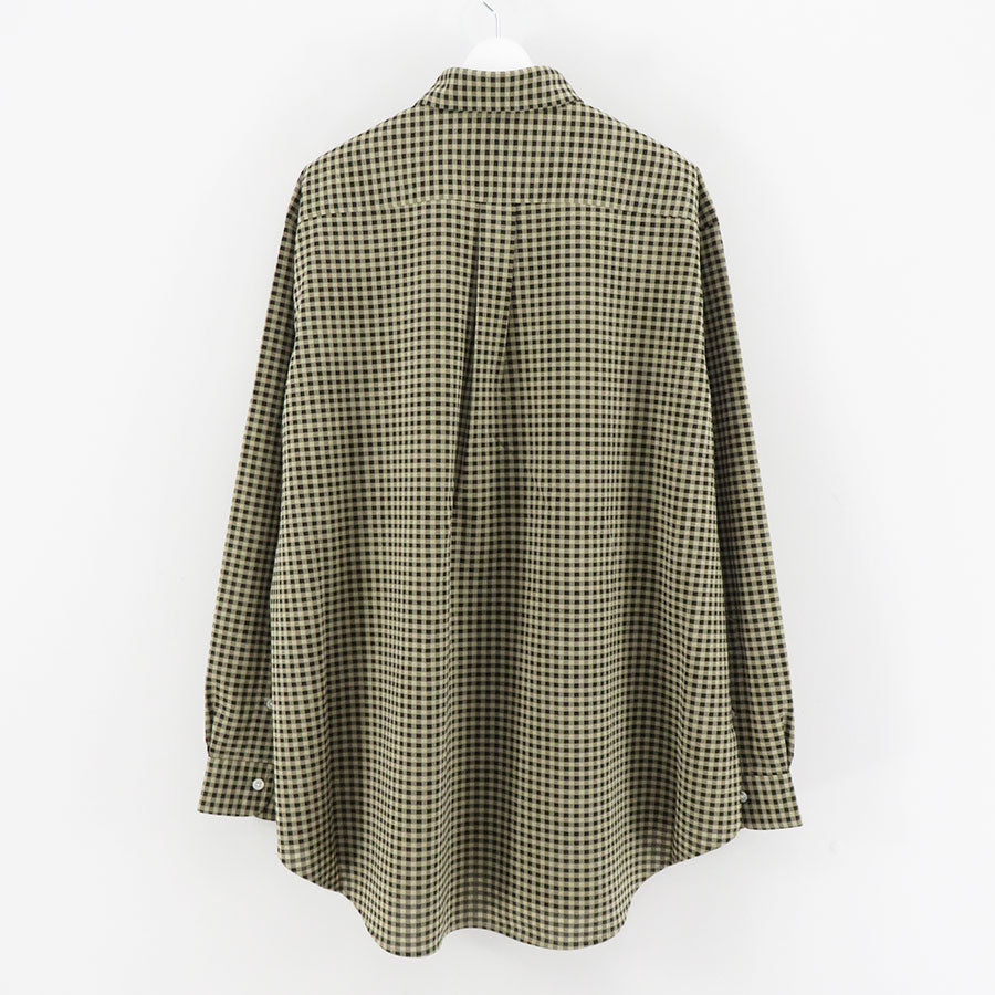 【KANEMASA PHIL./カネマサフィル】<br>46G Atmosphere Gingham Check Shirt <br>KM24A-027