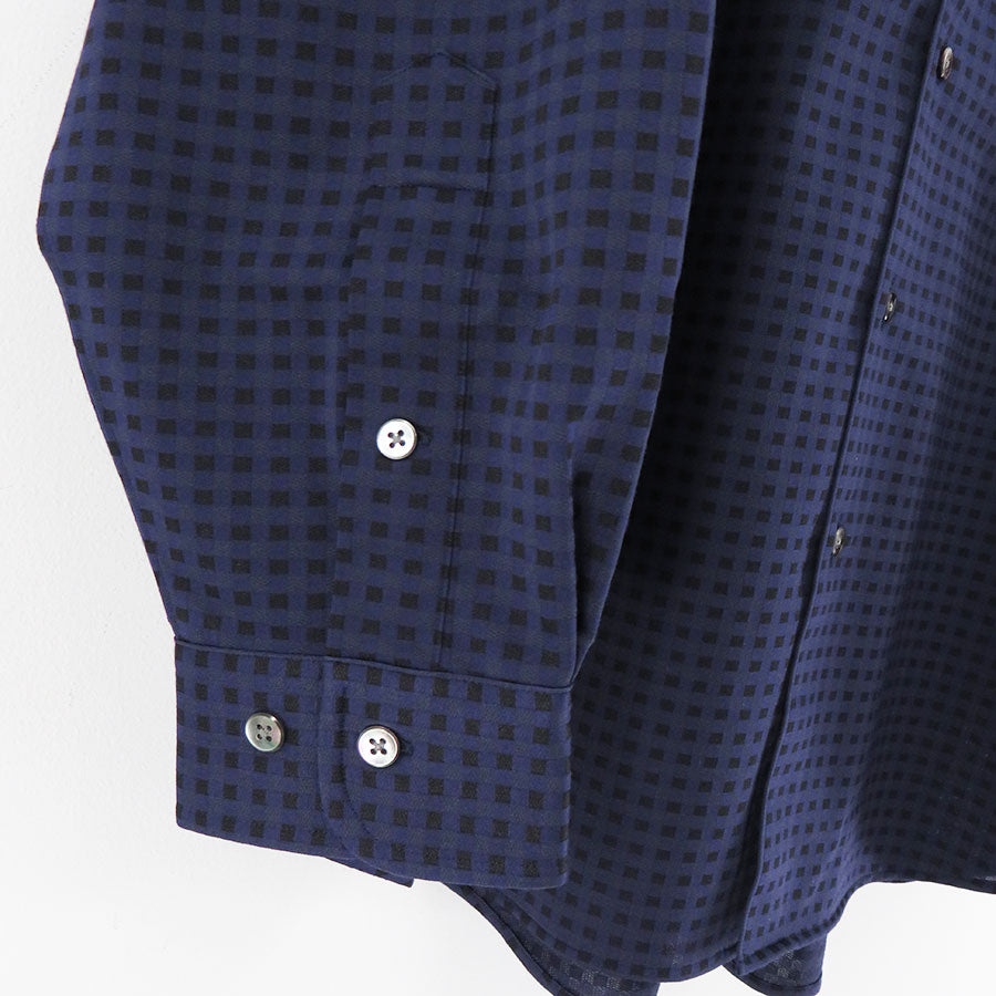 【KANEMASA PHIL./カネマサフィル】<br>46G Atmosphere Gingham Check Shirt <br>KM24A-027