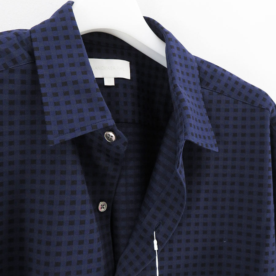 【KANEMASA PHIL./カネマサフィル】<br>46G Atmosphere Gingham Check Shirt <br>KM24A-027