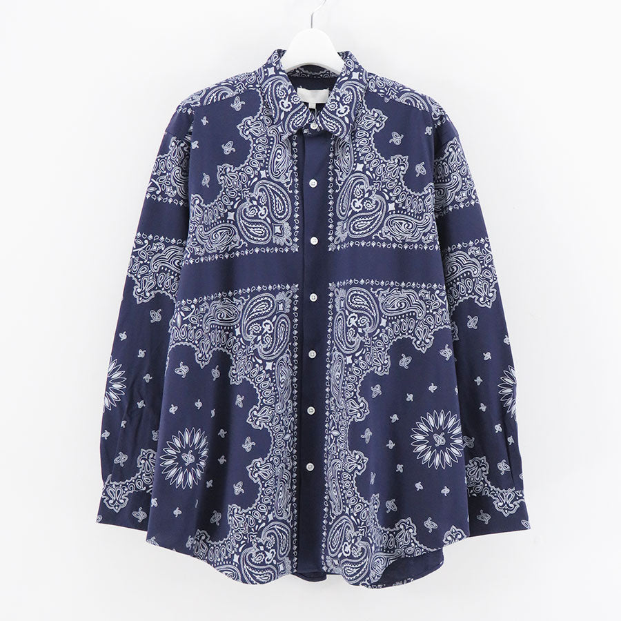 【KANEMASA PHIL./カネマサフィル】<br>46G Atmosphere PHIL. Bandana Print Shirt <br>KM24A-029