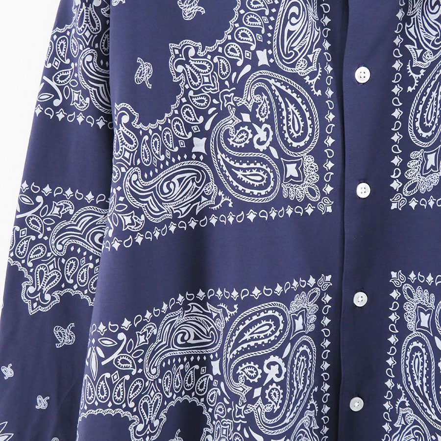 【KANEMASA PHIL./カネマサフィル】<br>46G Atmosphere PHIL. Bandana Print Shirt <br>KM24A-029