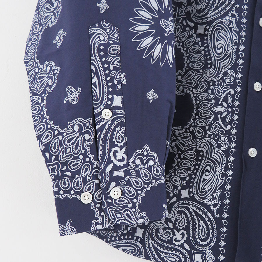 【KANEMASA PHIL./カネマサフィル】<br>46G Atmosphere PHIL. Bandana Print Shirt <br>KM24A-029