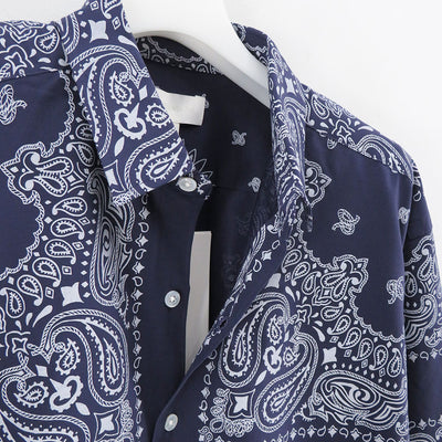 【KANEMASA PHIL./カネマサフィル】<br>46G Atmosphere PHIL. Bandana Print Shirt <br>KM24A-029