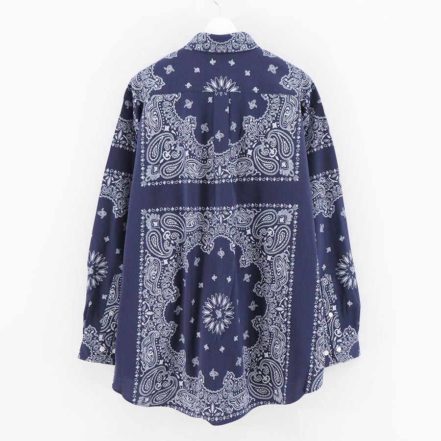 【KANEMASA PHIL./カネマサフィル】<br>46G Atmosphere PHIL. Bandana Print Shirt <br>KM24A-029