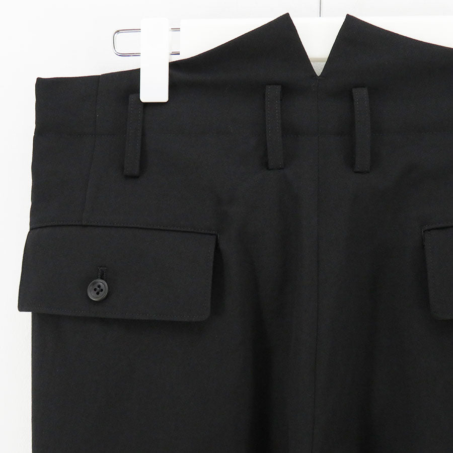 Y's for men/ワイズフォーメン】WOOL GABARDINE SUSPENDERS PANTS MW