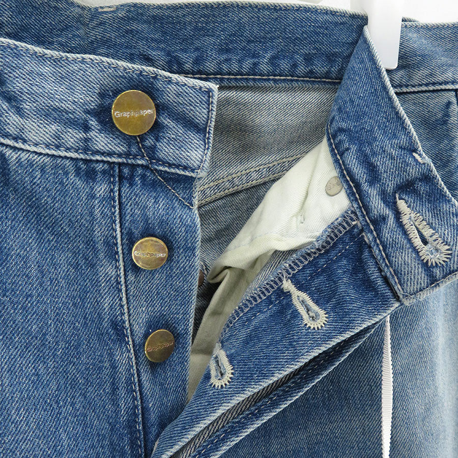 Graphpaper グラフペーパー GU243-40183LB Graphpaper（グラフペーパー ）GU243-40183LB Selvage Denim