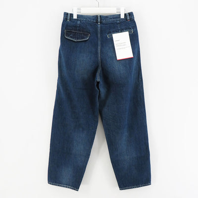 【Graphpaper/グラフペーパー】<br>Selvage Denim Two Tuck Tapered Pants (DARK FADE) <br>GU243-40187DB