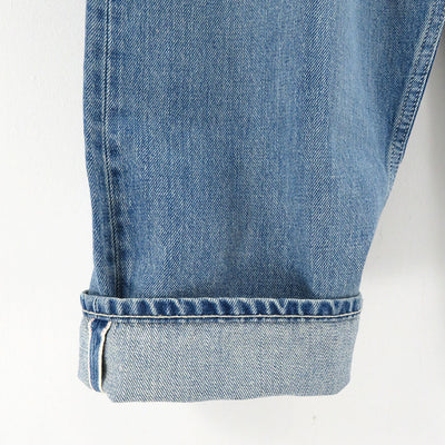 【Graphpaper/グラフペーパー】<br>Selvage Denim Two Tuck Tapered Pants (LIGHT FADE) <br>GU243-40187LB