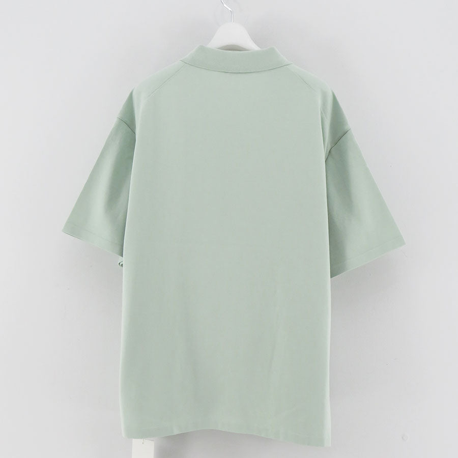 ATON/エイトン】FRESCA KNIT HAIF SLEEVE POLO SWEATER