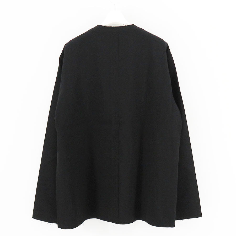 KHOKI/コッキ】No-collar wool gabardine jacket 26fw-jk-10の通販