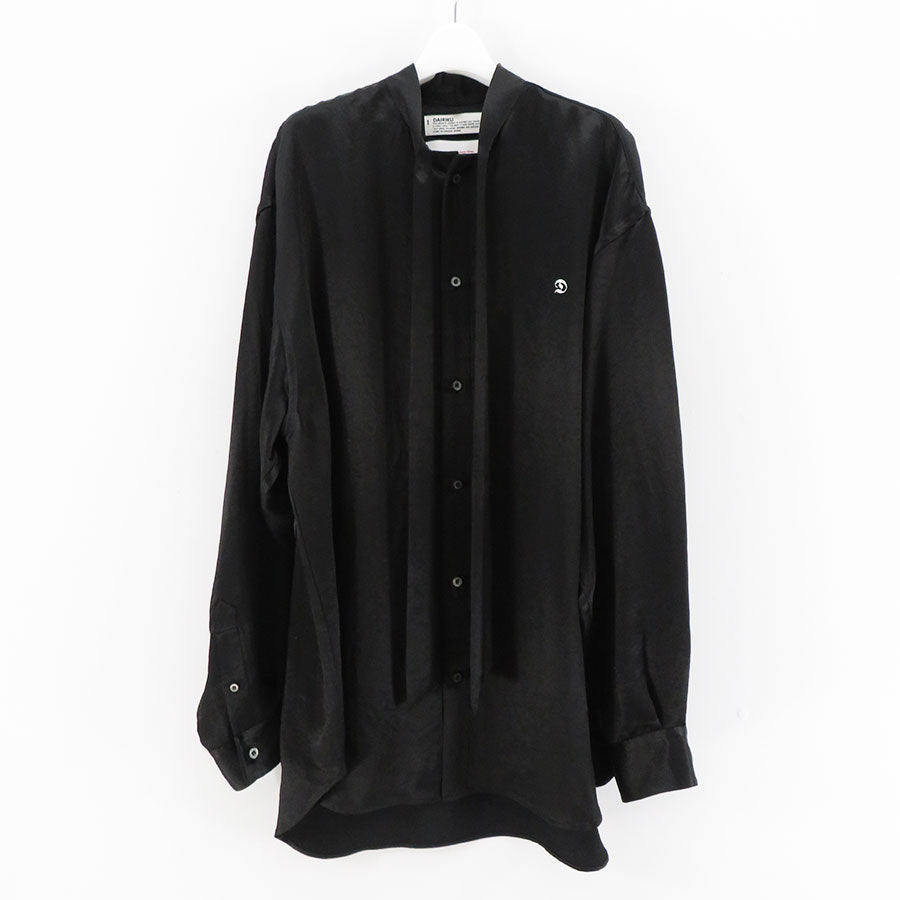 【DAIRIKU/ダイリク】<br>"D" Satin Scarf Tie Shirt <br>24AWS-5