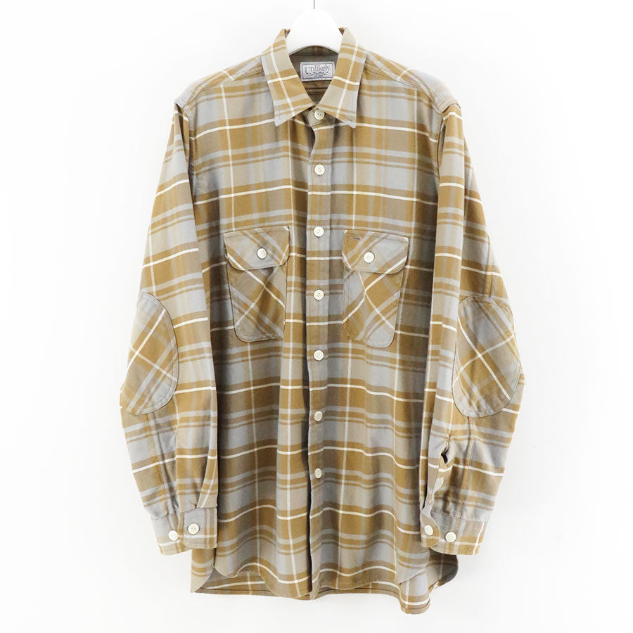 【Unlikely/언라이클리】<br> Unlikely Elbow Patch Flannel Work Shirts<br> U23F-11-0002 
