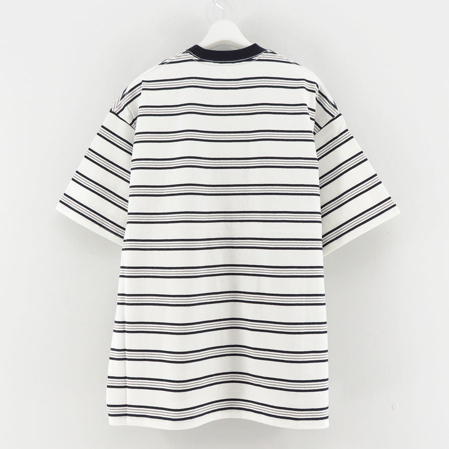 Fresh Service MULTI BORDER S/S TEE [WHITE] - Fresh Service