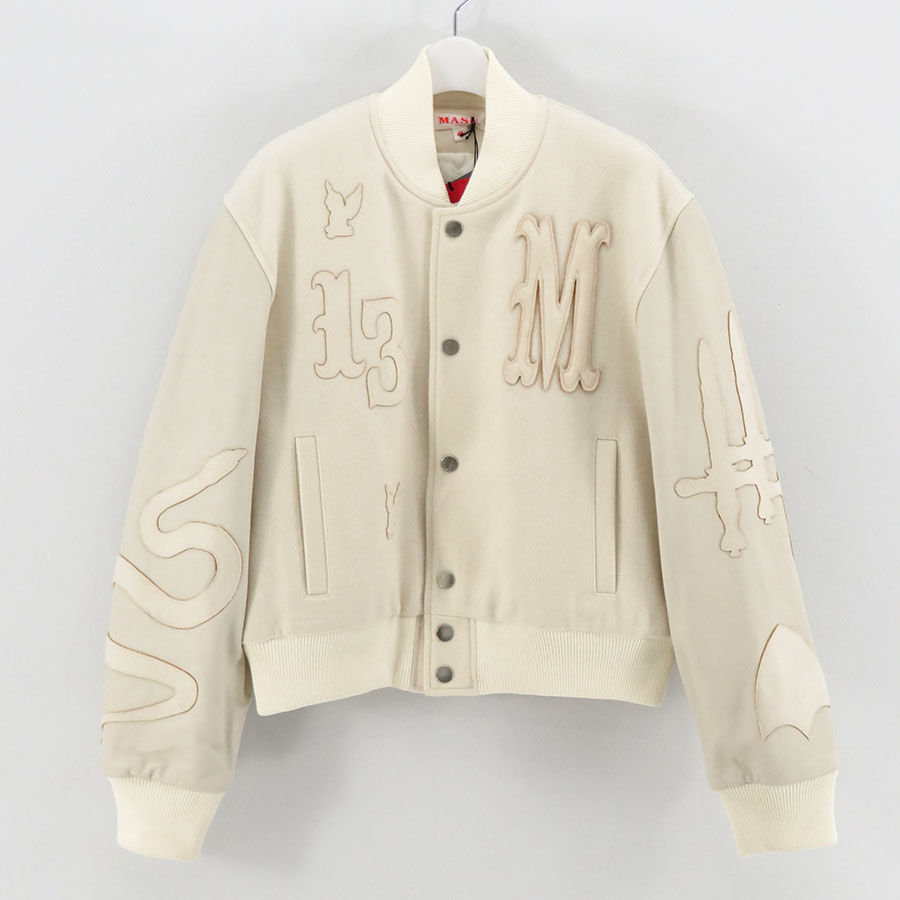 【M A S U/エムエーエスユー】<br>MASU VARSITY JACKET <br>MPFW-BL0224