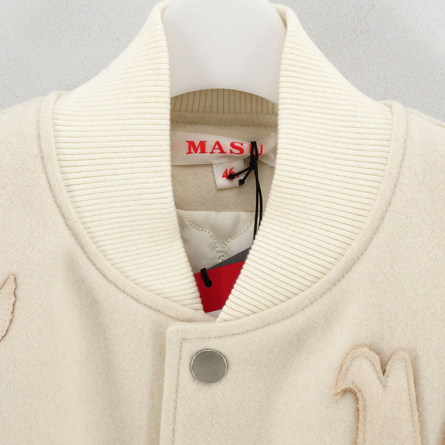 【M A S U/エムエーエスユー】<br>MASU VARSITY JACKET <br>MPFW-BL0224