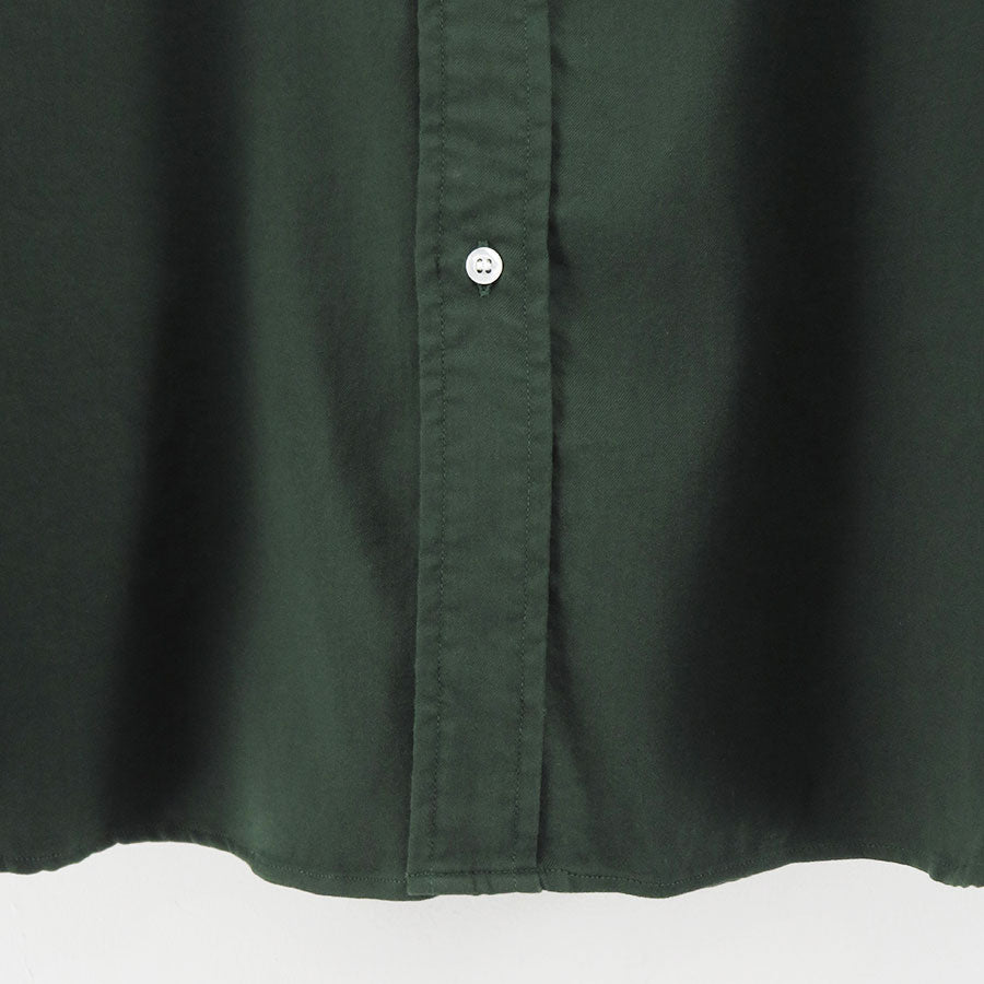 【A.PRESSE/アプレッセ】<br>Double Weave Twill Regular Collar Shirt <br>25AAP-02-10