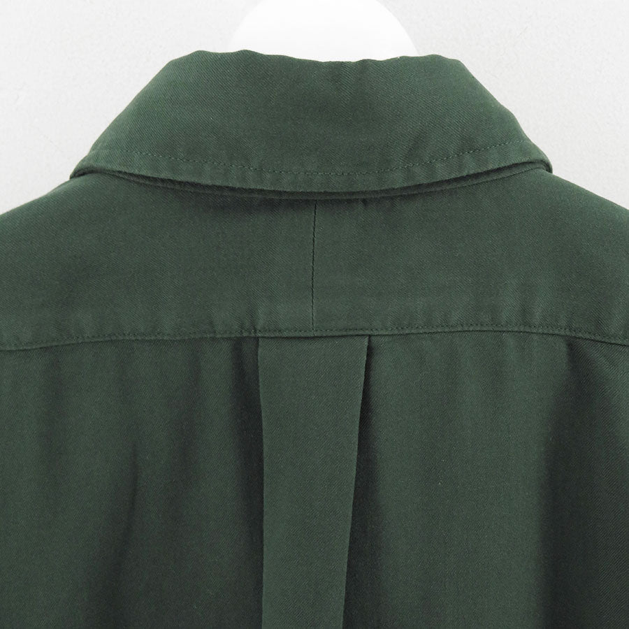 【A.PRESSE/アプレッセ】<br>Double Weave Twill Regular Collar Shirt <br>25AAP-02-10