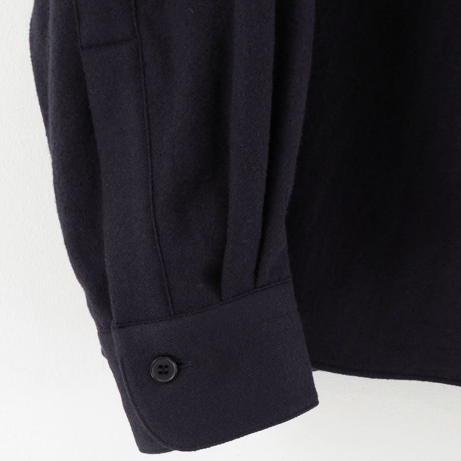 【A.PRESSE/アプレッセ】<br>Wool Skipper Shirt <br>25AAP-02-11
