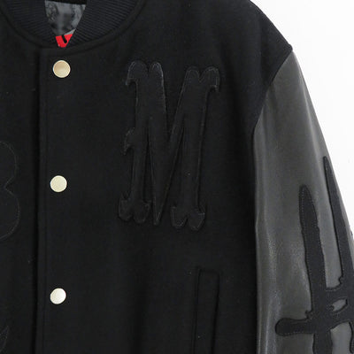 【M A S U/エムエーエスユー】<br>MASU VARSITY JACKET <br>MPFW-BL0224