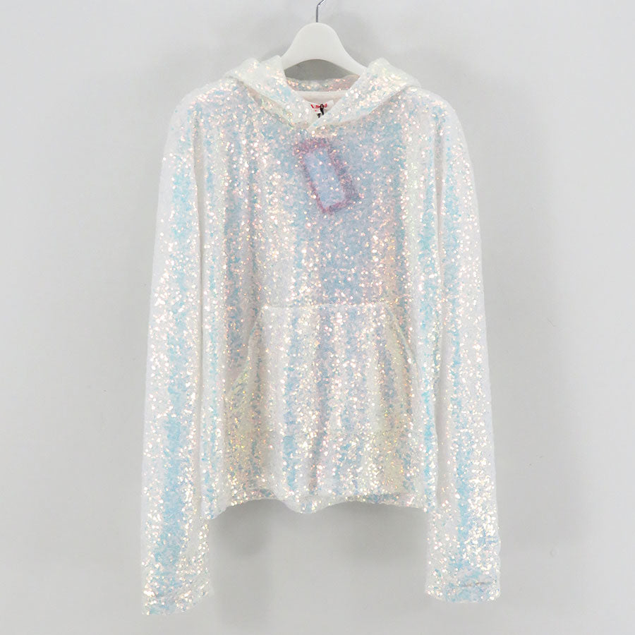 【M A S U/エムエーエスユー】<br>SEQUINS HOODIE <br>MPFW-CS1324