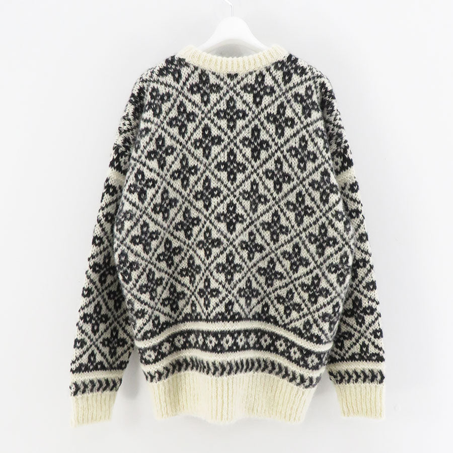 【BATONER/バトナー】<br>MOHAIR LATOVIAN CREW NECK <br>BN-23FM-058