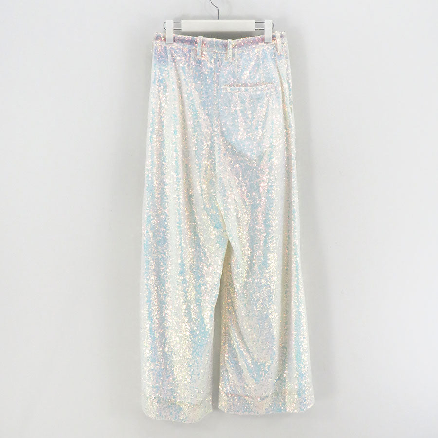 【M A S U/エムエーエスユー】<br>SEQUINS EASY PANTS <br>MPFW-PT2324