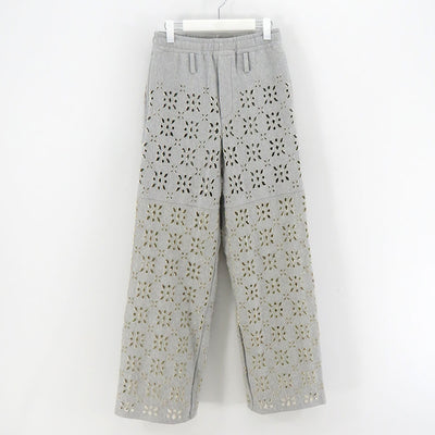 【M A S U/エムエーエスユー】<br>FLOWER HOLE SWEAT PANTS <br>MPFW-PT1624