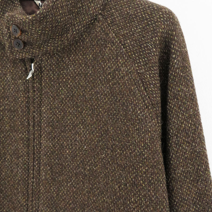 【AURALEE/オーラリー】<br>LAMA SHETLAND WOOL TWEED ZIP BLOUSON <br>A24AB03LS