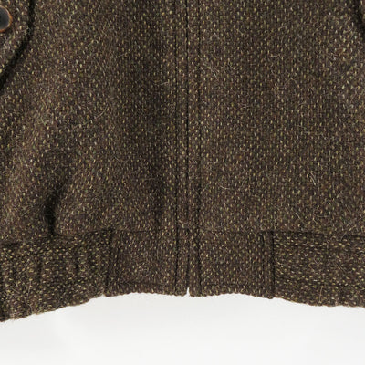 【AURALEE/オーラリー】<br>LAMA SHETLAND WOOL TWEED ZIP BLOUSON <br>A24AB03LS