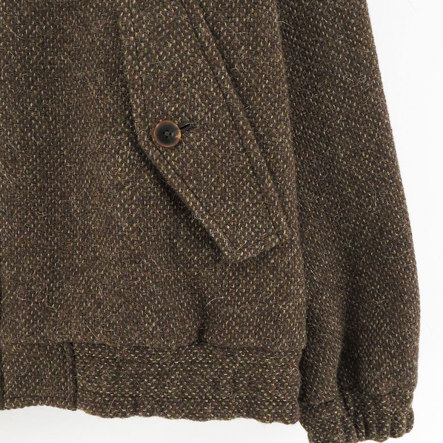 【AURALEE/オーラリー】<br>LAMA SHETLAND WOOL TWEED ZIP BLOUSON <br>A24AB03LS