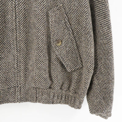 【AURALEE/オーラリー】<br>LAMA SHETLAND WOOL TWEED ZIP BLOUSON <br>A24AB03LS