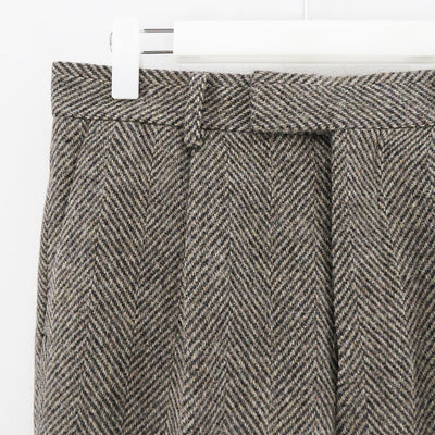 【AURALEE/オーラリー】<br>LAMA SHETLAND WOOL TWEED SLACKS <br>A24AP04LS