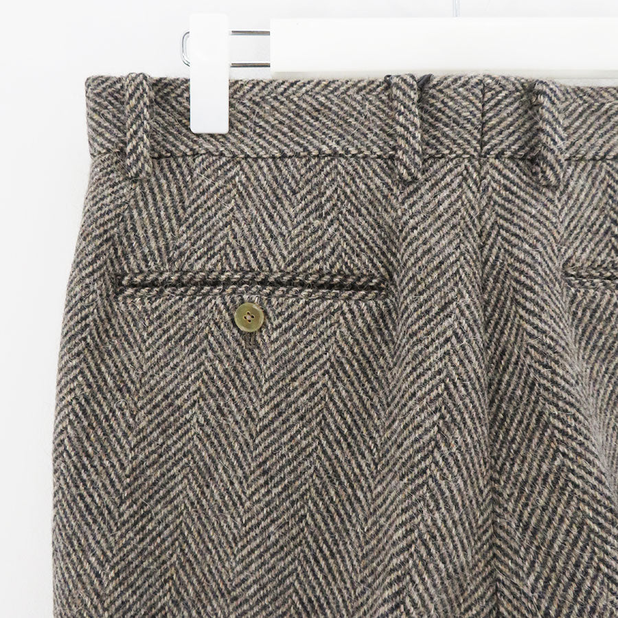 【AURALEE/オーラリー】<br>LAMA SHETLAND WOOL TWEED SLACKS <br>A24AP04LS