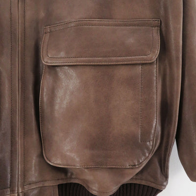 【AURALEE/オーラリー】<br>HEAVY LAMB LEATHER ZIP BLOUSON <br>A24AB01LA