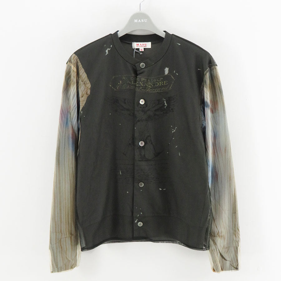 MASU ANGEL DIAGRAM LAYERED カーディガン サイズ48 M A S U/エムエーエスユー】ANGEL DIAGRAM LAYERED CARDIGAN