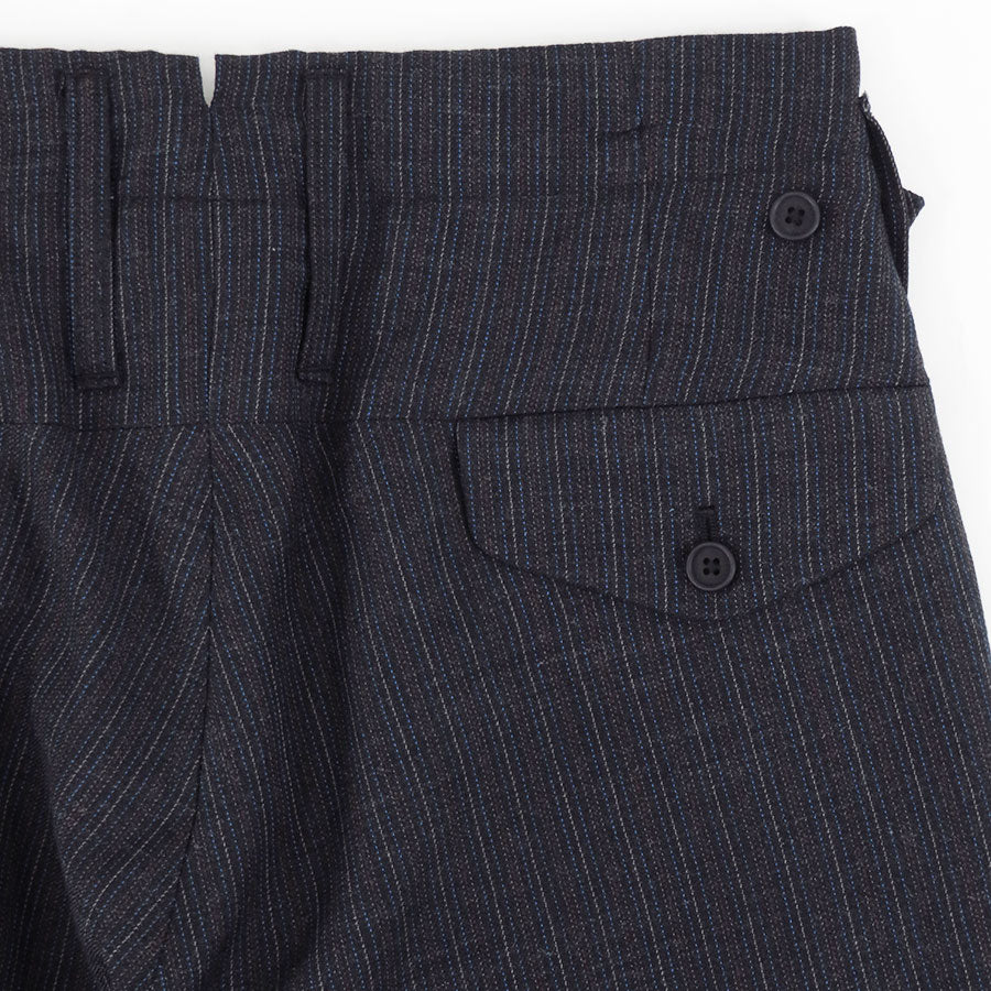 【MAATEE&SONS/マーティーアンドサンズ】<br>MILITARY SLACKS WOOL VINTAGE STRIPE <br>MT5303-0210C